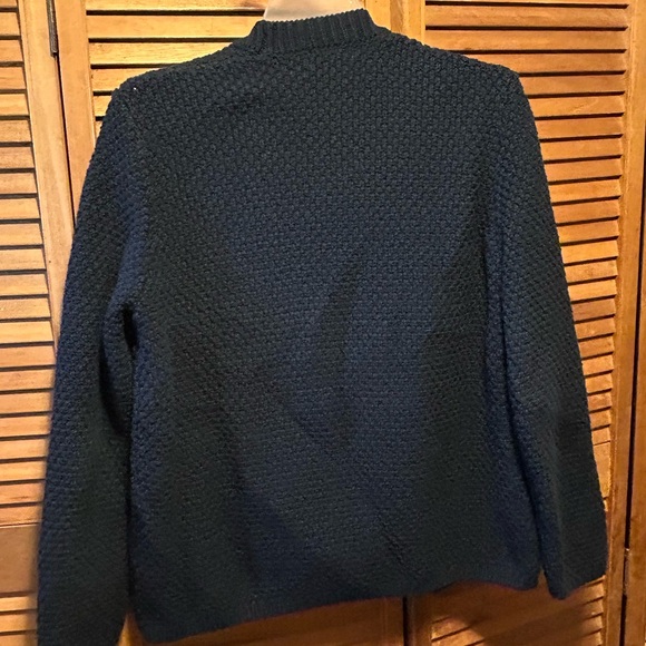Orvis Navy Blue Chunky Knit Cardigan - Picture 11 of 16